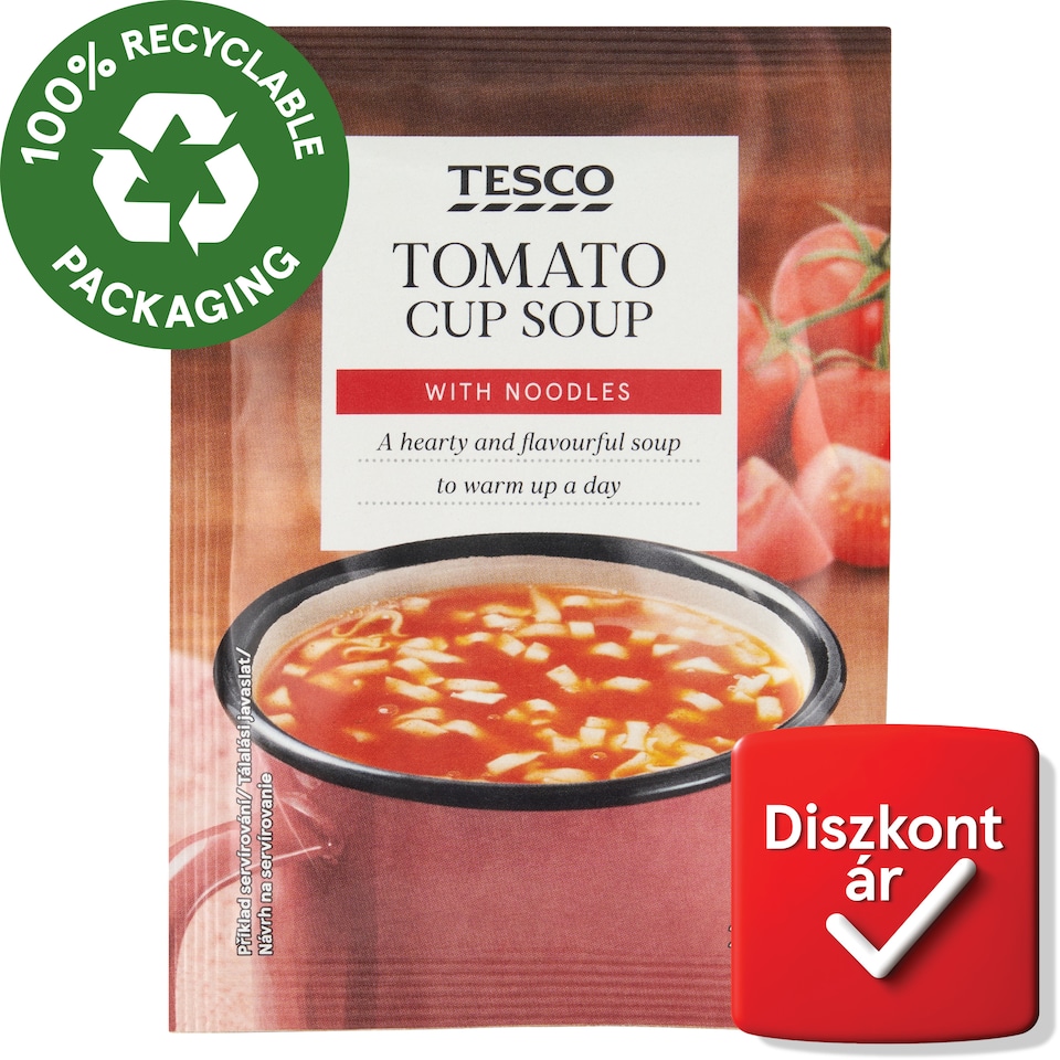Tesco instant paradicsomleves tésztával 20 g