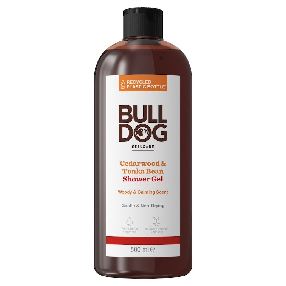 image 1 of Bulldog Skincare Cedarwood & Tonka Bean Shower Gel 500ml