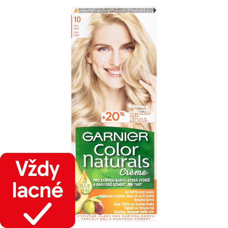 Garnier Color Naturals Permanent Hair dye 10 Natural ultra light blond