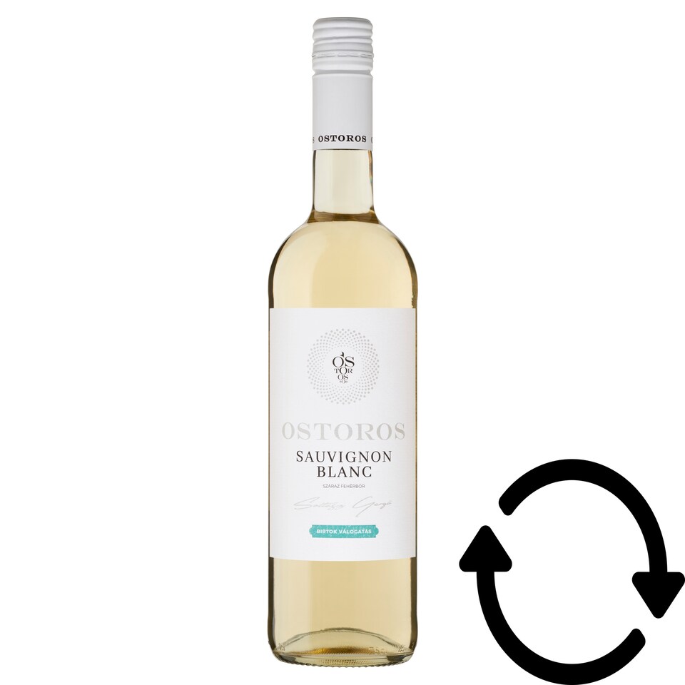 Ostorosbor Felső-Magyarországi Sauvignon Blanc száraz fehérbor 11,5% 750 ml 1. kép