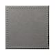image 2 of F&F Home Faux Leather Silver/Grey Coaster 4 Pack