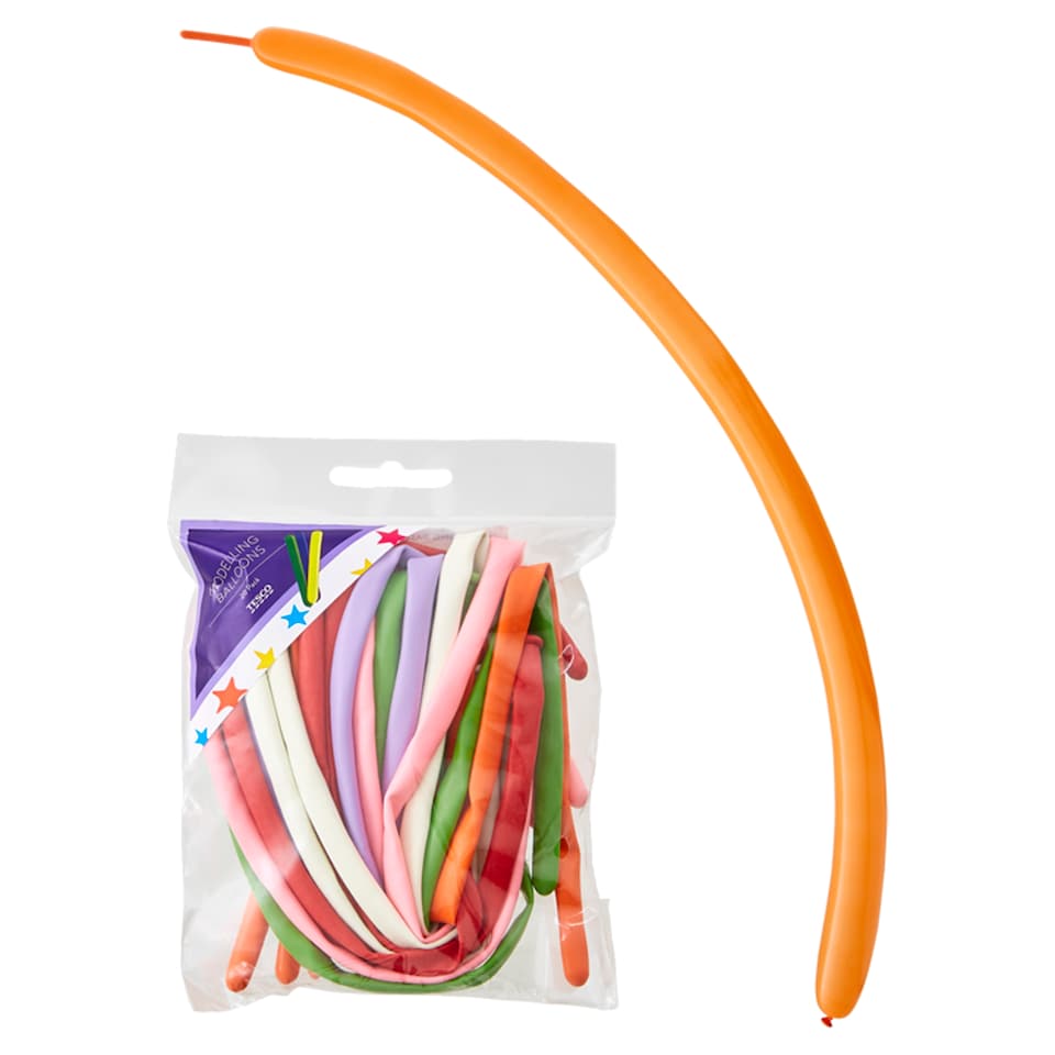 Tesco Modelling Balloons 20 Pack