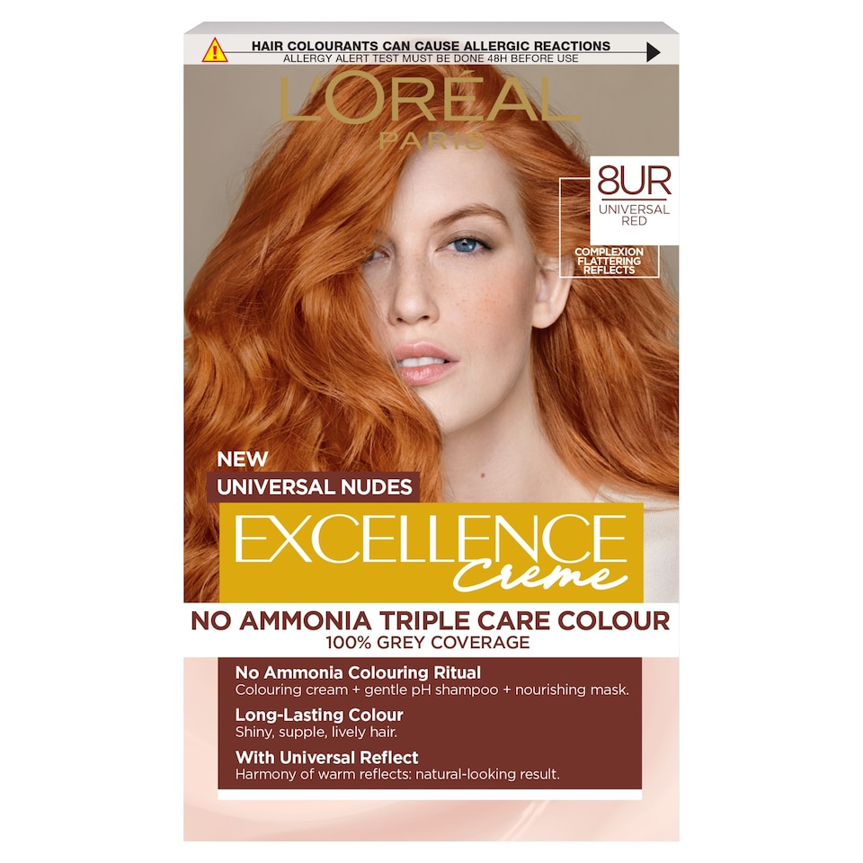 image 1 of L'Oréal Excellence Nudes 8UR Universal Red Permanent Hair Dye
