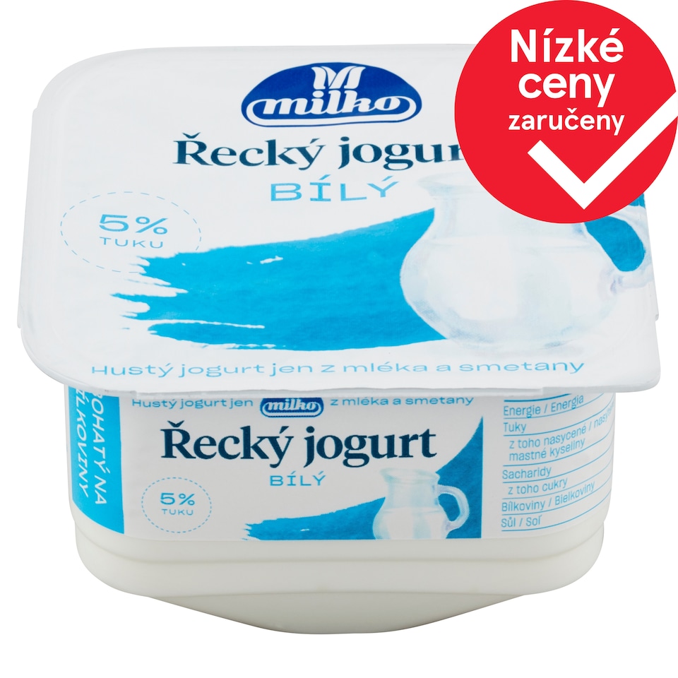Milko Řecký jogurt 5% bílý 140g
