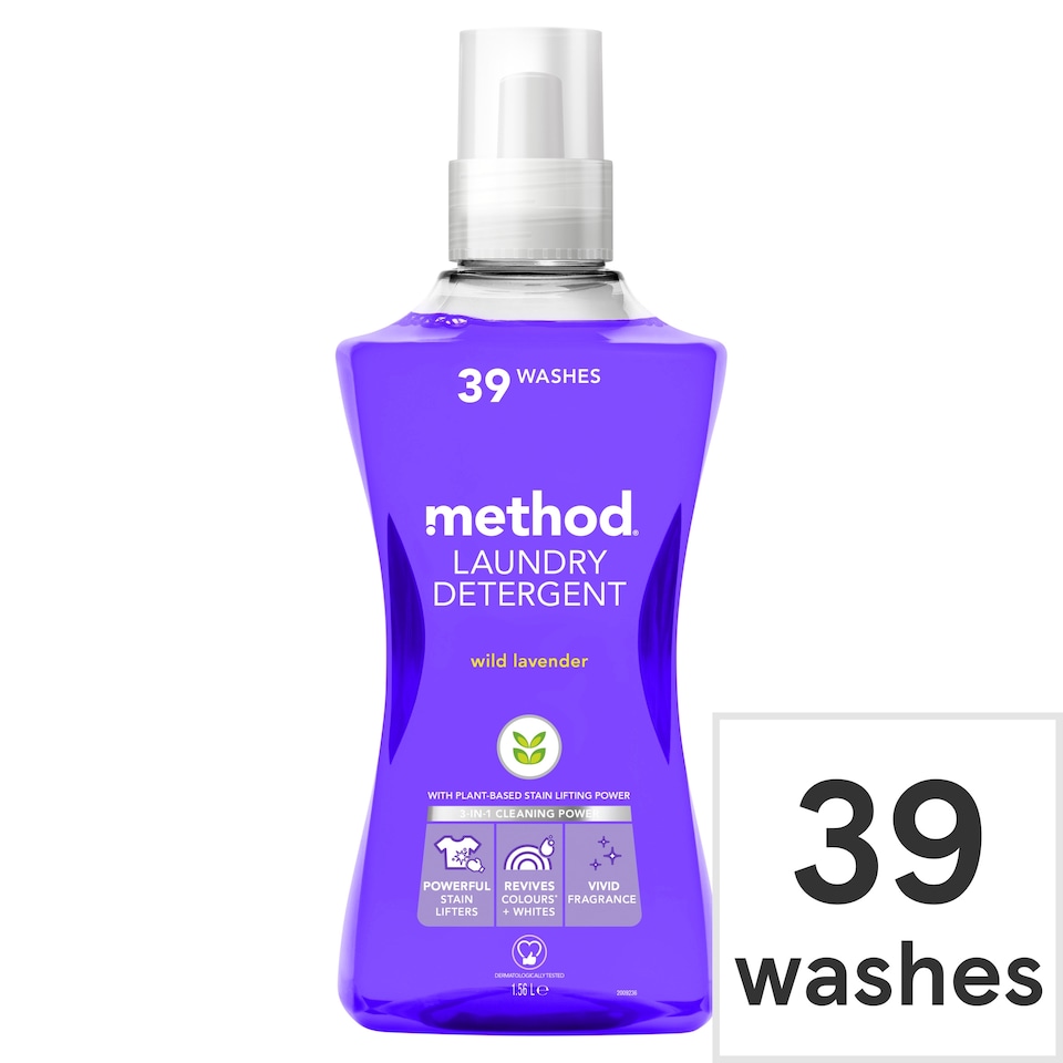 Method Laundry Detergent Wild Lavender 39Wash 1.56L