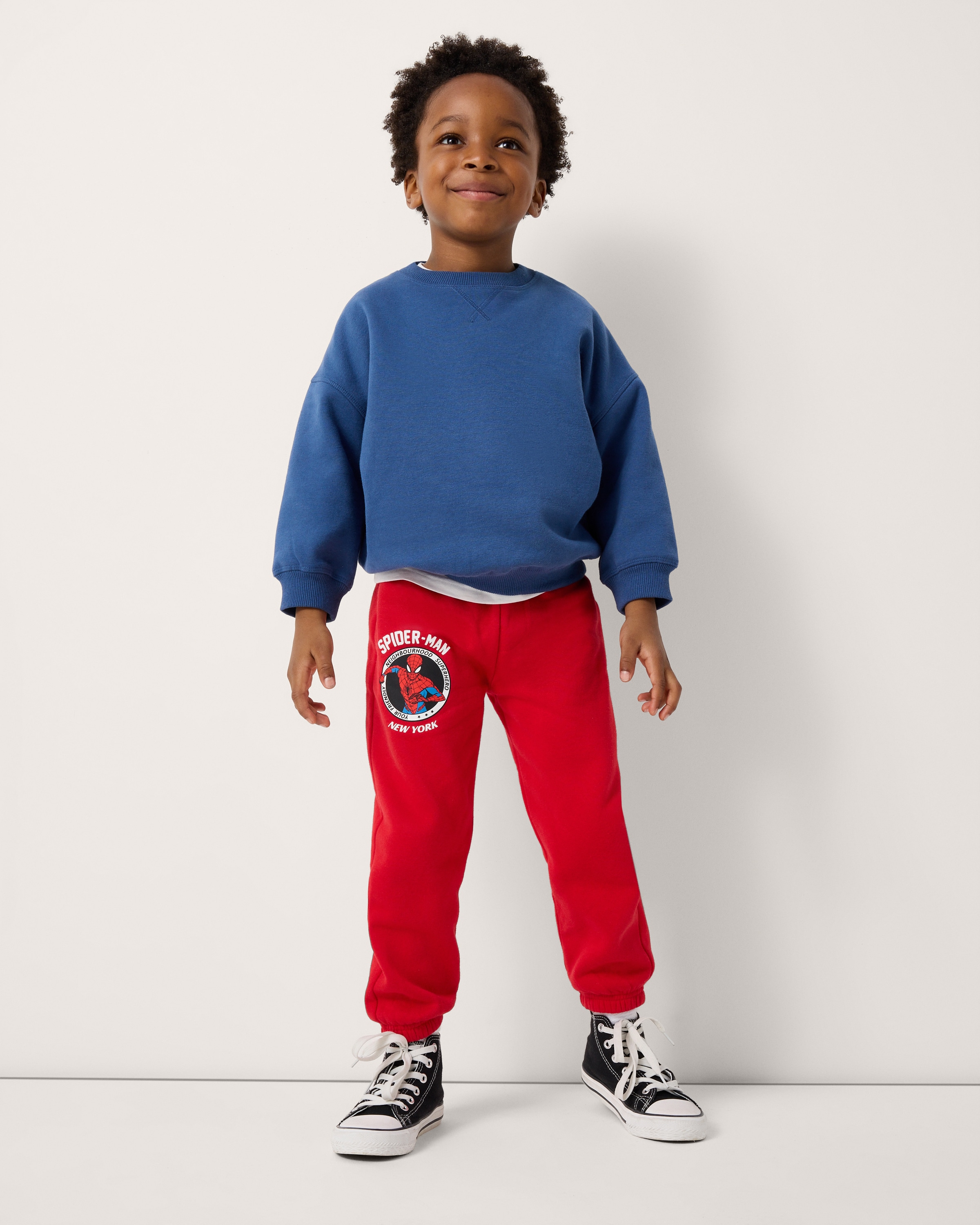 Marvel Spider-Man Cotton Rich Joggers in Red