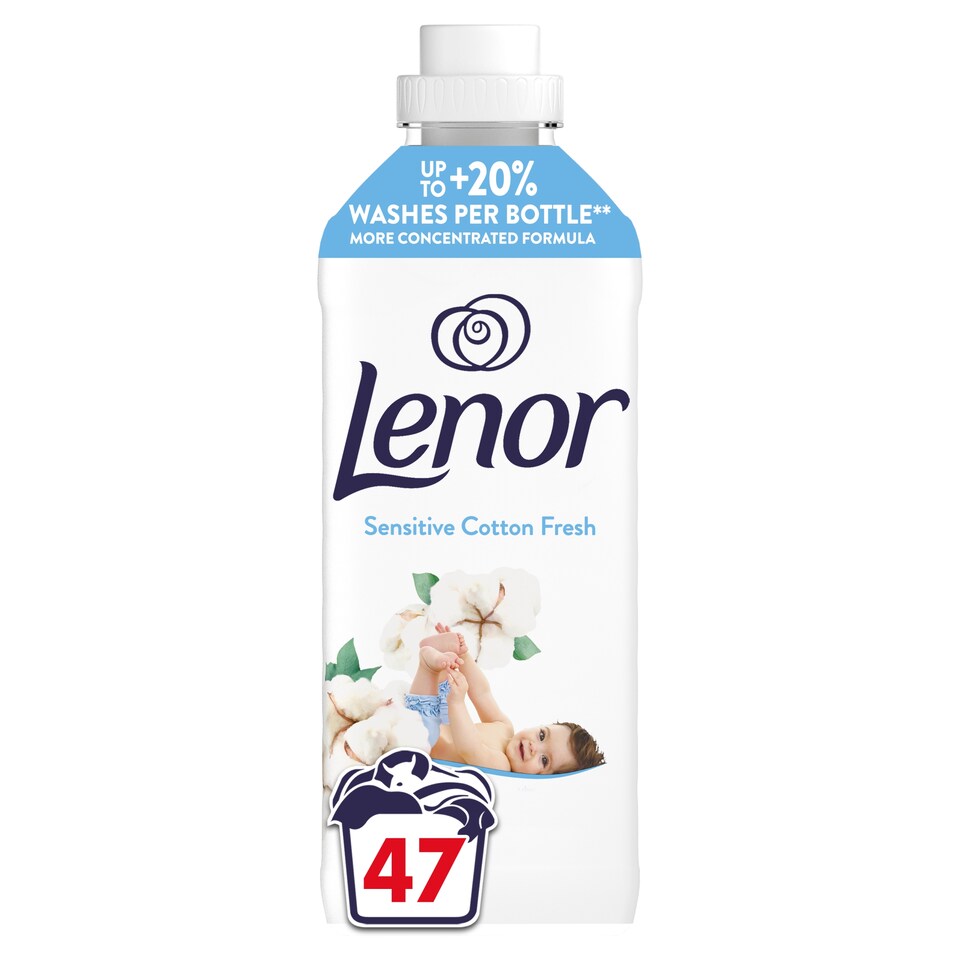 image 1 of Lenor Aviváž, , Sensitive Cotton Fresh 47 praní