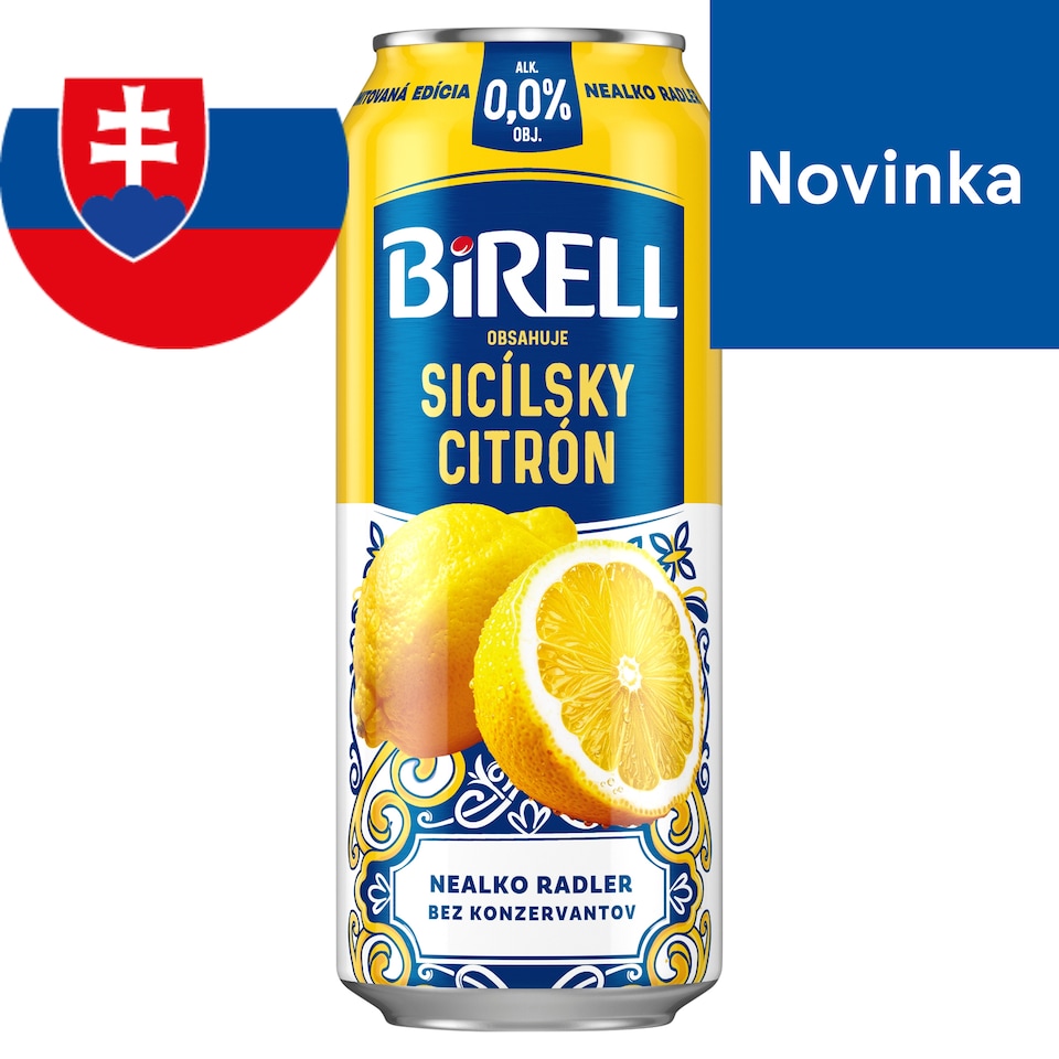 Birell 0.0 Sicilský citrón nealko radler 0,5 l