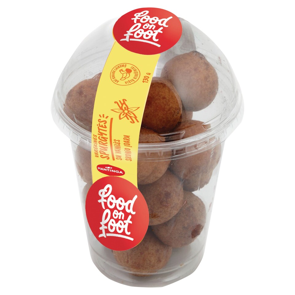 Mini elősütött, gyorsfagyasztott túrófánk vaníliás töltelékkel kínálópohárban 130 g
