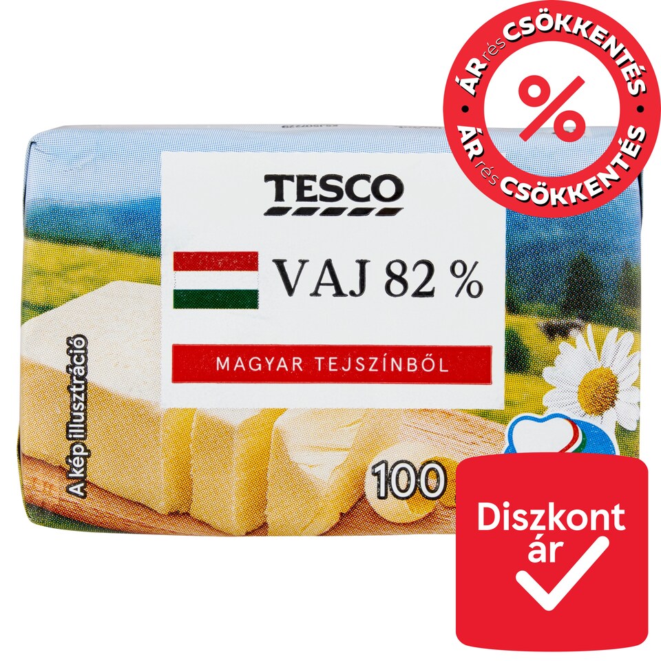 Tesco vaj 82% 100 g