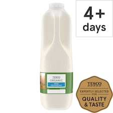 Tesco Organic British Whole Milk 2.272L/4 Pints