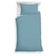 image 1 of F&F Home Bedding 100% Cotton Oxford Edge Duvet Set Marine Blue Single