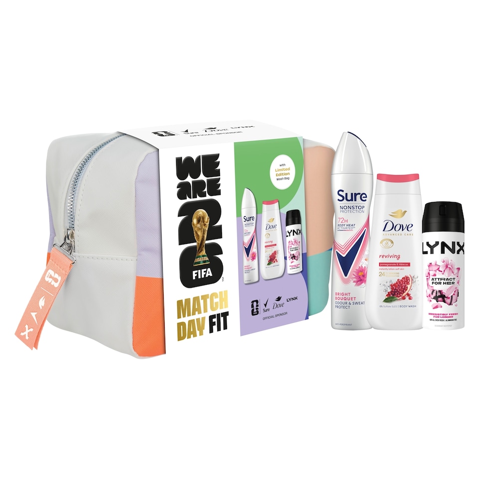 image 1 of Sure Match Day Fit FIFA Washbag for Her Gift Set