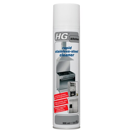 Hg Rapid Stainless Steel Cleaner 300Ml Tesco Groceries