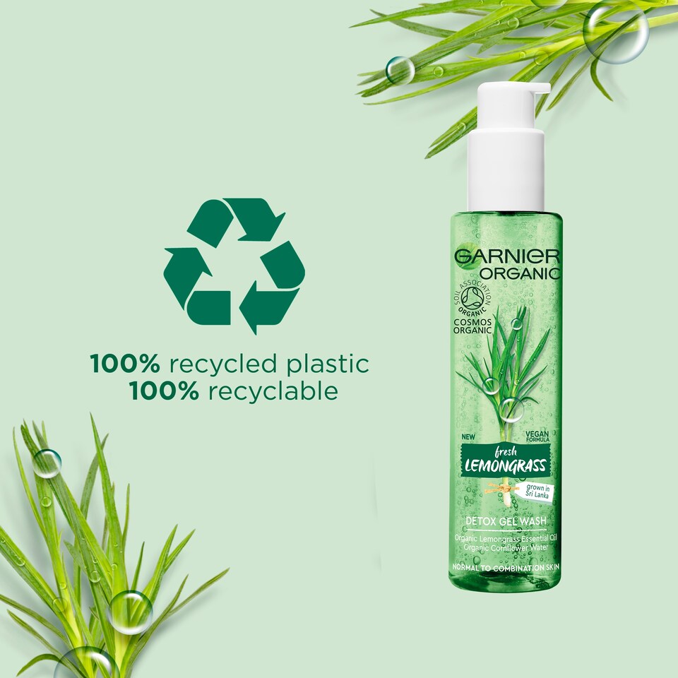 image 1 of Garnier Organic Lemongrass Gel Wash 150Ml