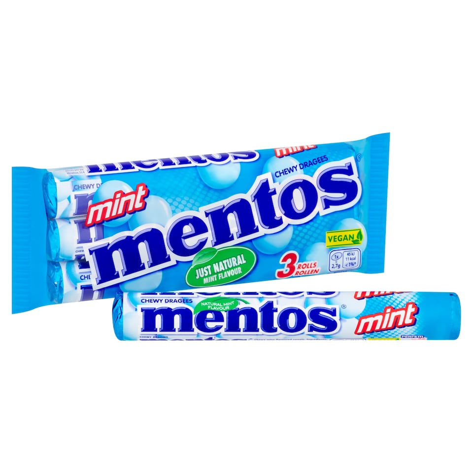 image 1 of Mentos Mint Sweets 3 X 38G