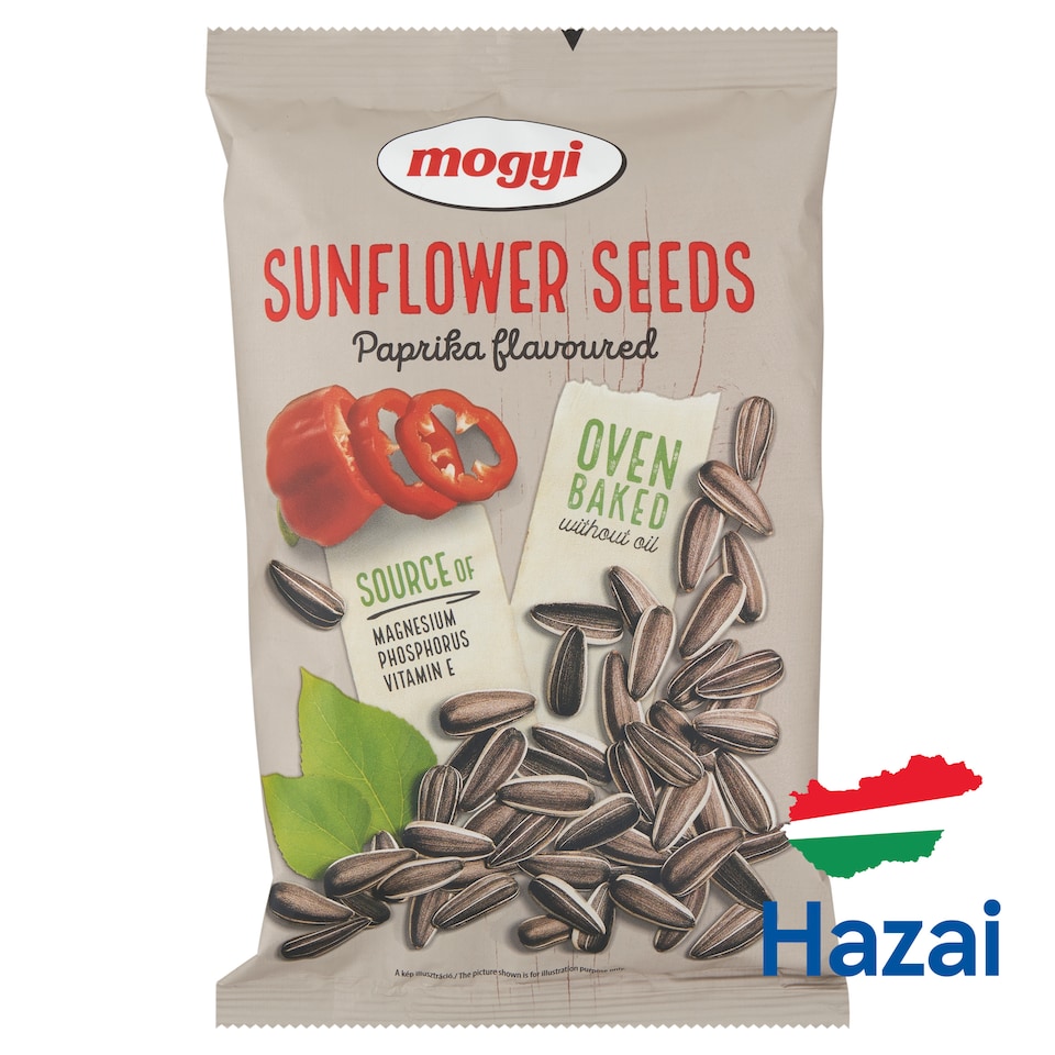 Mogyi pirított héjas napraforgómag paprika ízesítéssel 140 g