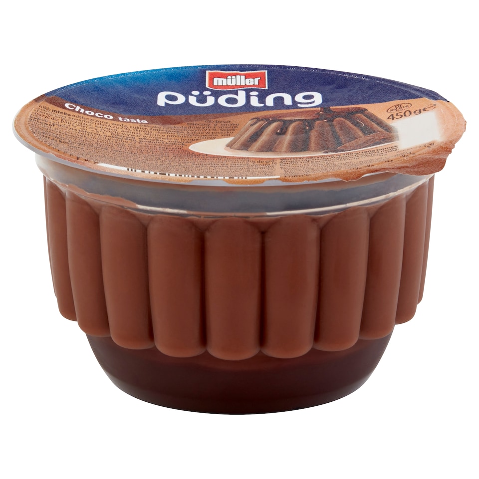 Müller csokoládé ízű puding csokoládé ízű öntettel 450 g  1. kép
