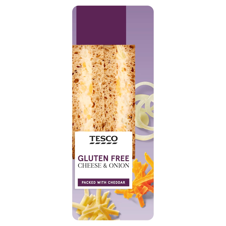 Tesco Gluten Free Cheese & Onion Sandwich
