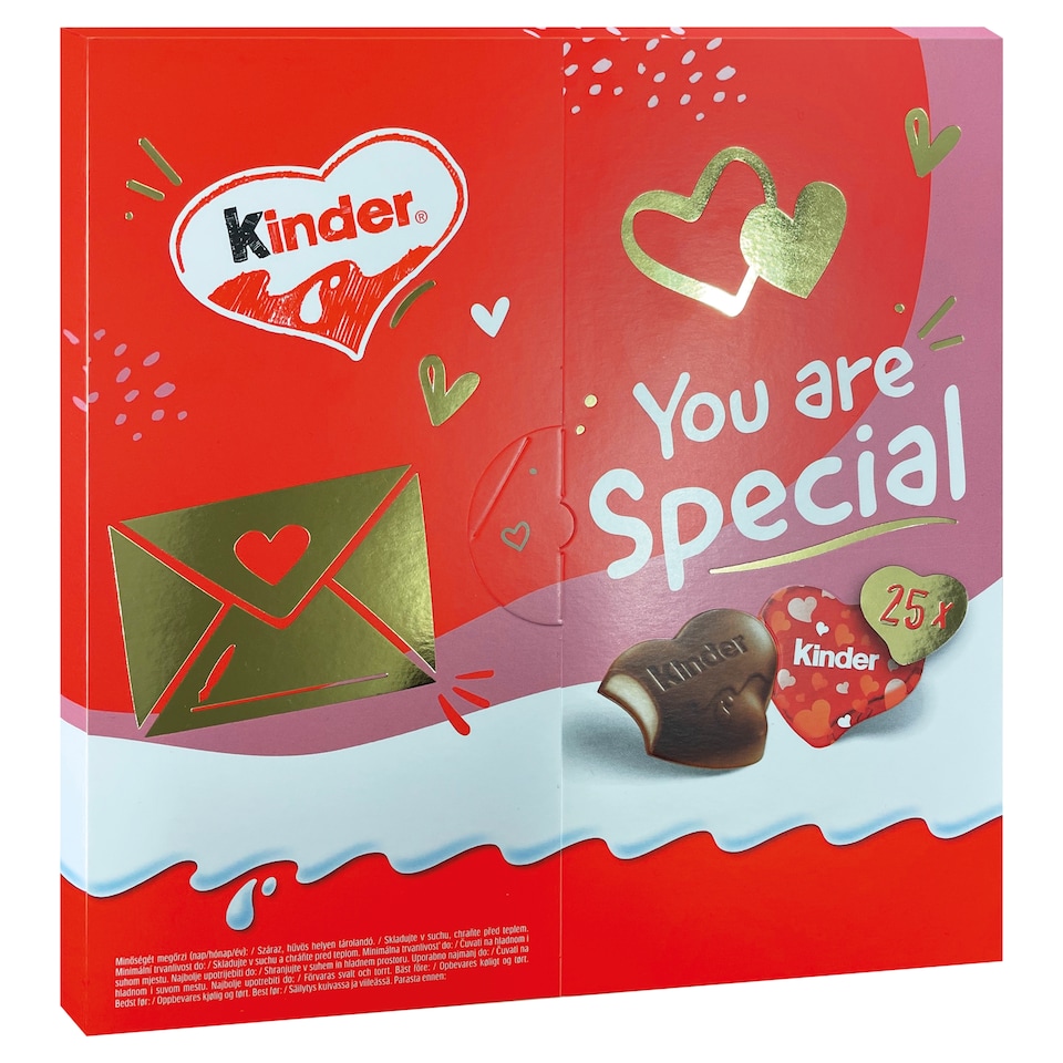Kinder Love Mini Milk Chocolate Figurine Filled with Milk Cream 107 g