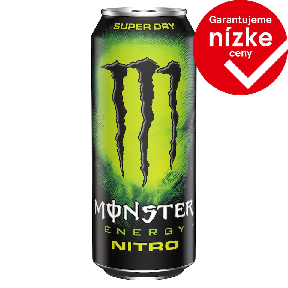 Monster Energy Nitro Super Dry sýtený energetický nápoj 500 ml