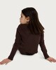 image 3 of F&F Girls 2-Piece Cotton Rich Ribbed Cardigan and Trousers Set in Brown