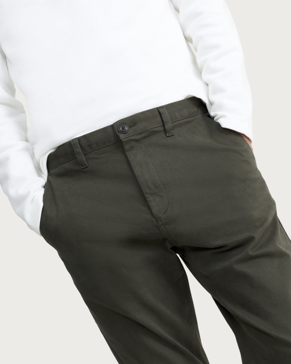 image 1 of F&F FREEF!T® Slim Leg Chino Trousers in Khaki