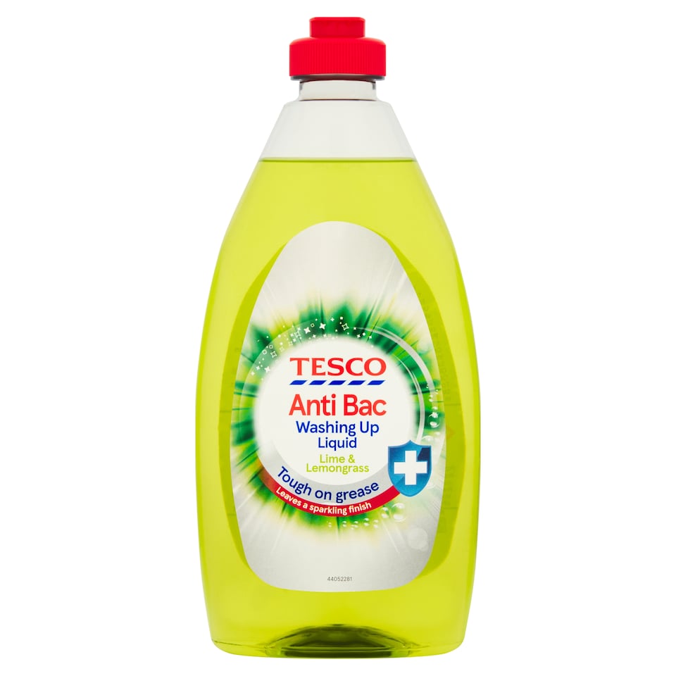 Tesco Anti Bac Washing Up Liquid - Lime & Lemongrass 500ml