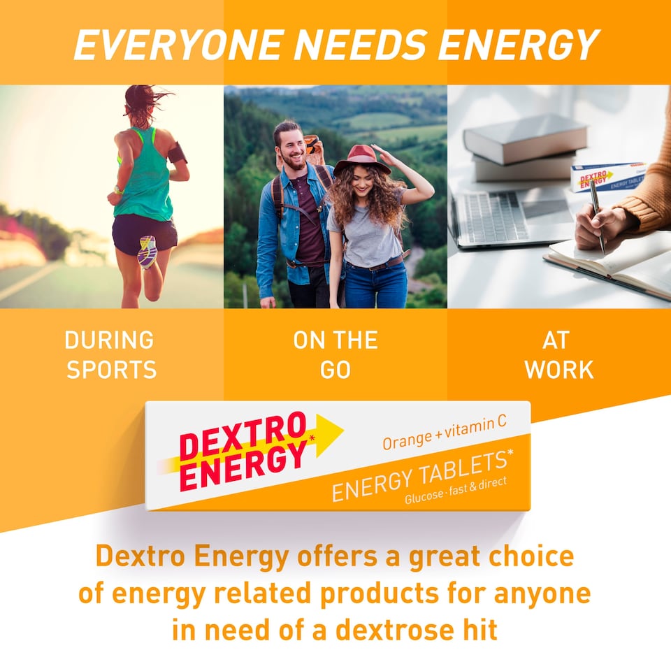 image 1 of Dextro Energy Orange + Vitamin C Dextrose 47G Tablets
