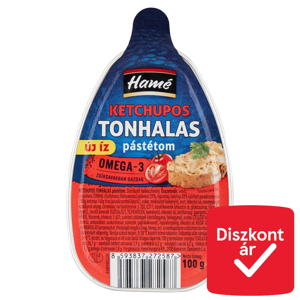 Hamé ketchupos tonhalas pástétom 100 g