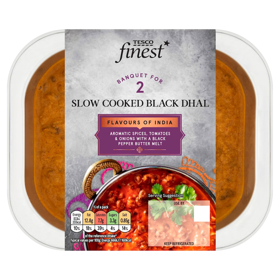 Tesco Finest Slow Cooked Black Dhal 250g