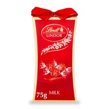Lindt Lindor Milk Chocolate Gift Box With Bow 75G