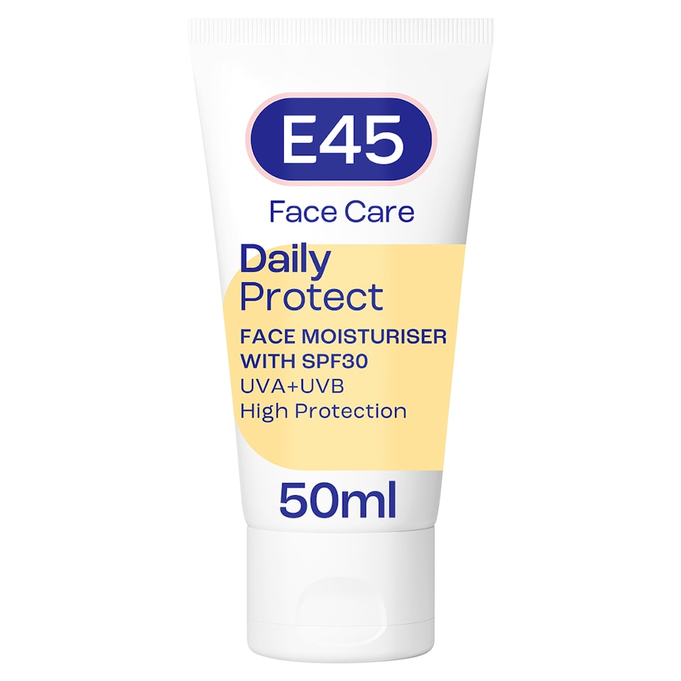 image 1 of E45 Daily Protect Face Moisturiser Cream SPF30 For Dry Skin 50ml