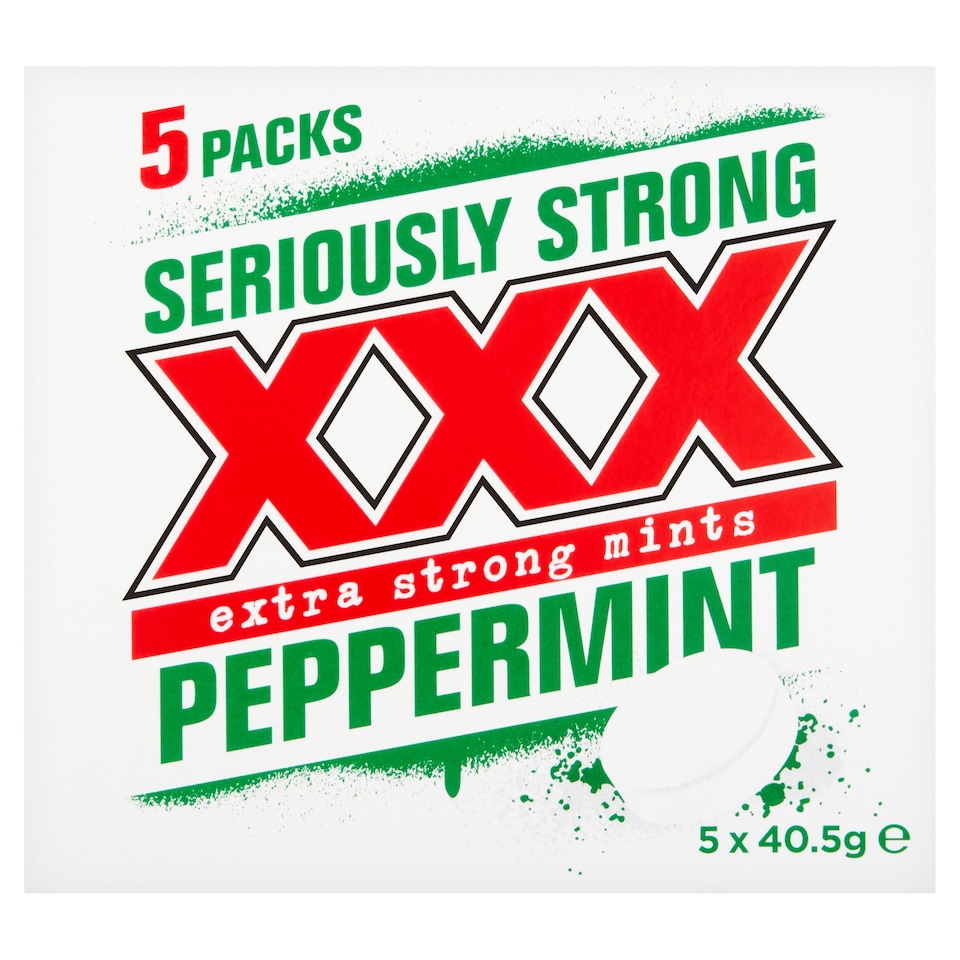 Xxx Seriously Extra Strg Peppermint Mints 5 X 40.5G