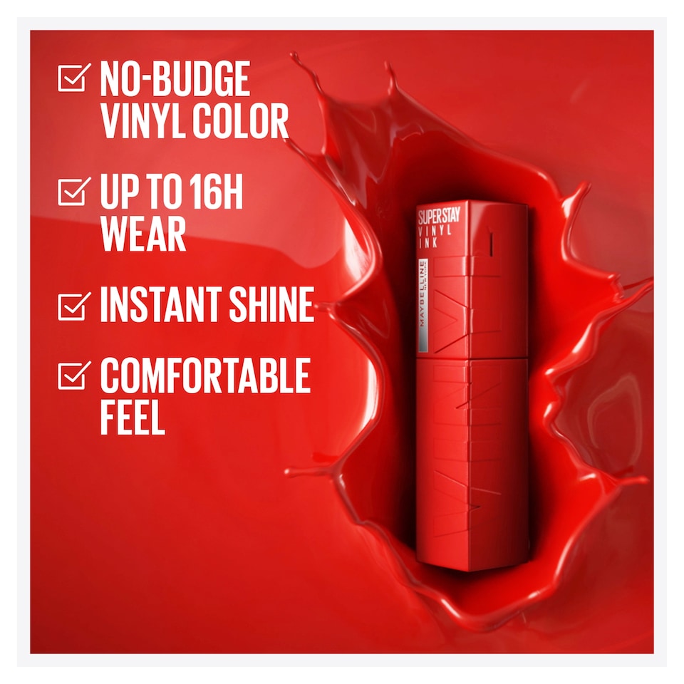 image 1 of Maybelline Super Stay Vinyl Ink Peppy