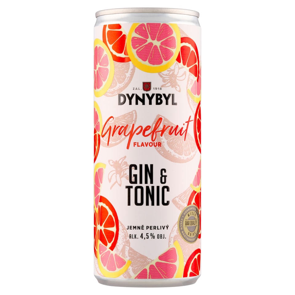 image 1 of Dynybyl Gin & Tonic Grapefruit Mixed Alcoholic Drink Carbonated 250 ml