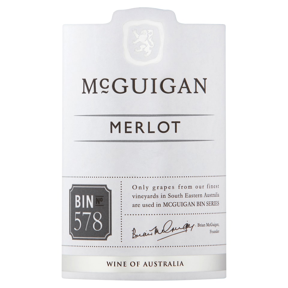 image 1 of Mcguigan Bin 578 Merlot 75Cl