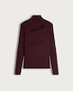 image 5 of F&F Knitted Cut Out Detail Jumper in Burgundy