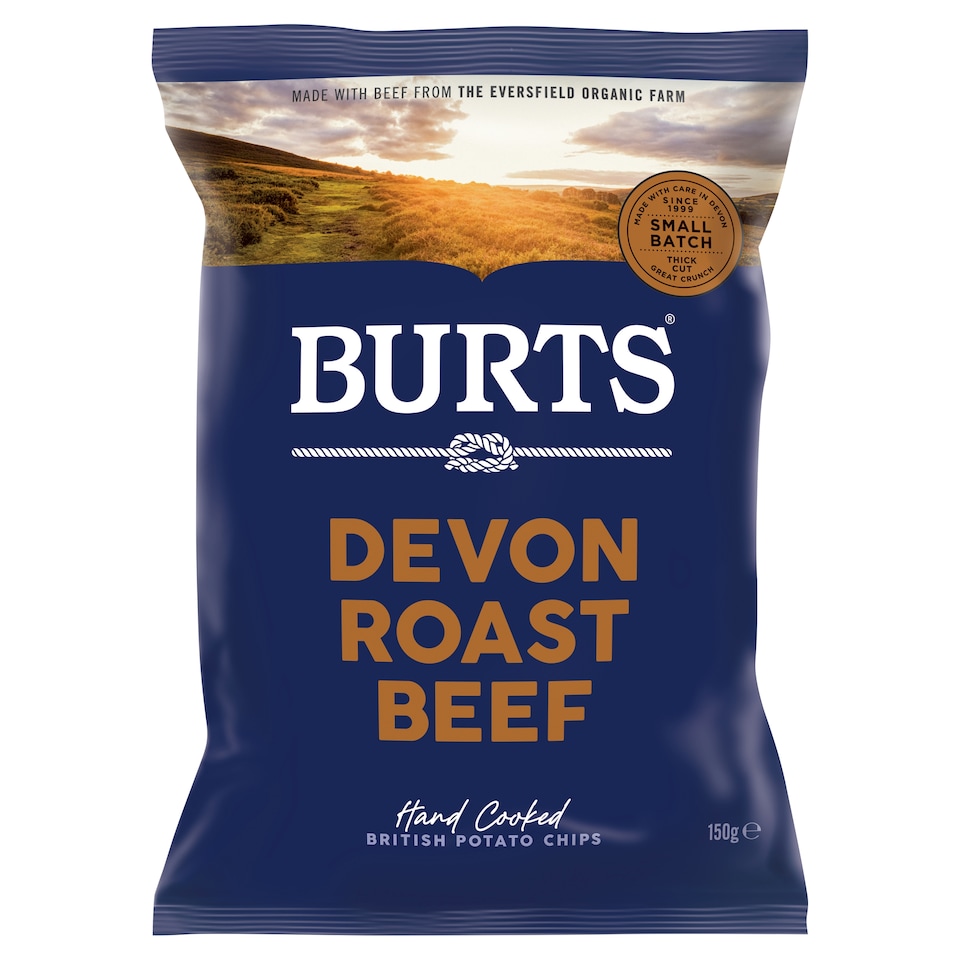 Burts Devon Roast Beef Potato Chips 150G