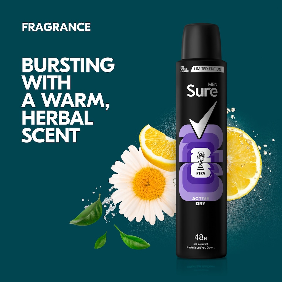 image 1 of Sure Men Active Dry 48h Antiperspirant Deodorant 200ml