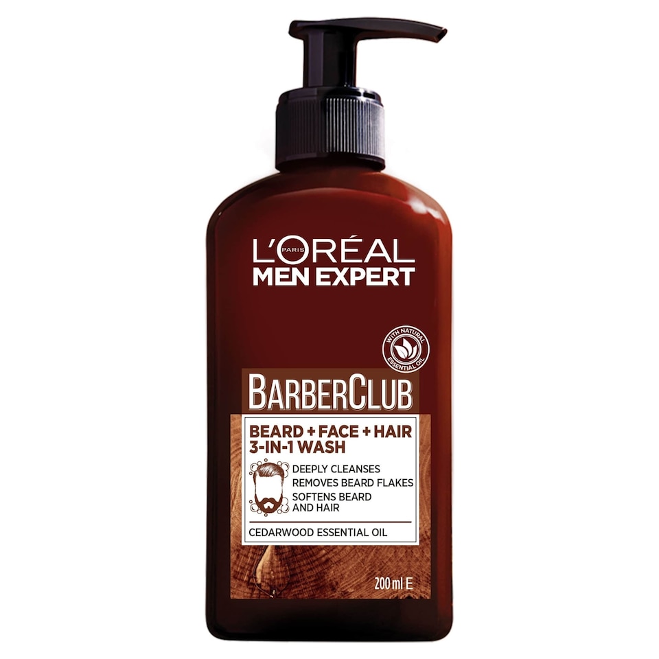 image 1 of L’Oreal Men Expert Barberclub Beard & Face Wash 200Ml