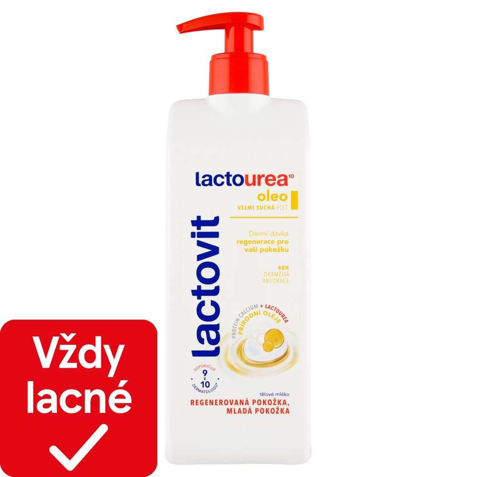 obrázok 1 z Lactovit Lactourea¹⁰ Oleo telové mlieko 400 ml