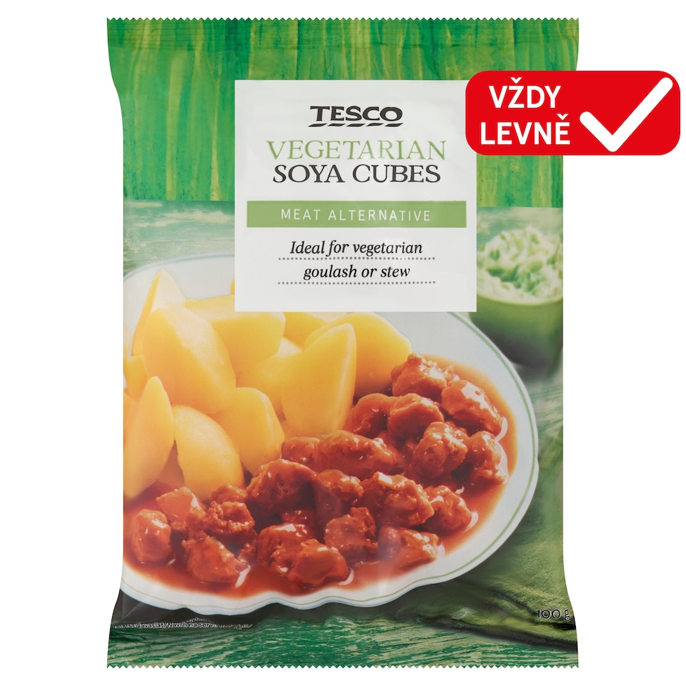 Tesco Vegetarian Soya Cubes 100g