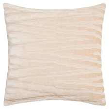 Fox & Ivy Cut Velvet Cream Cushion
