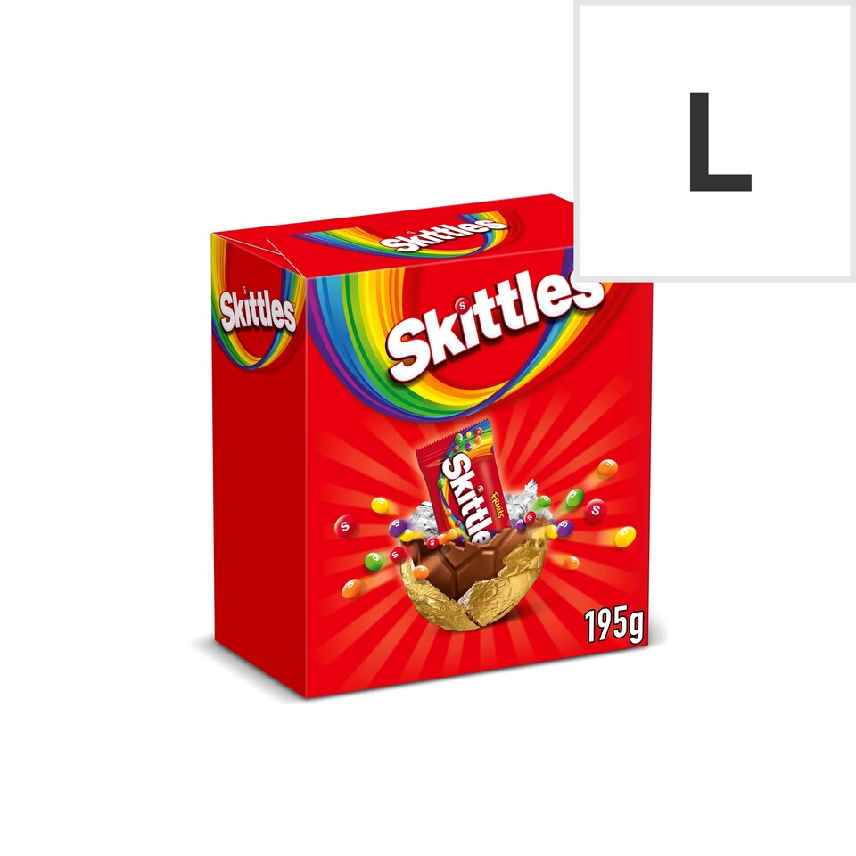 Skittles Fruit Flavoured Sweets Milk Chocolate E/Egg 195G