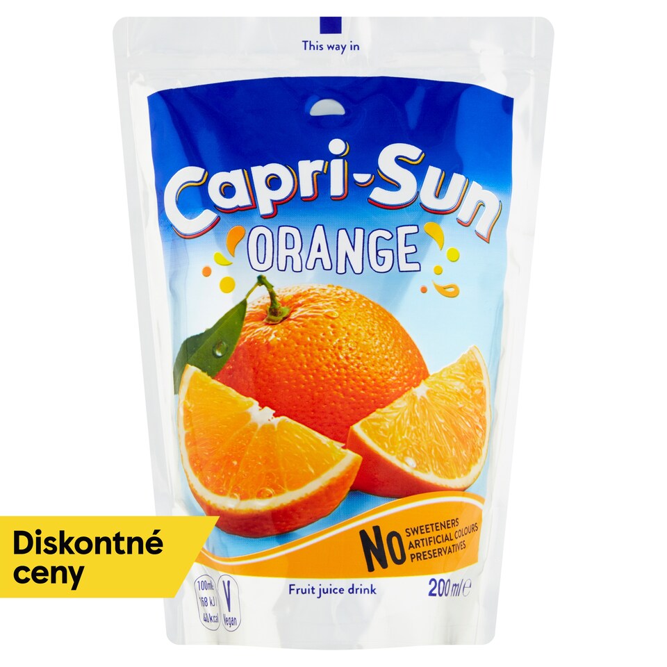 obrázok 1 z Capri-Sun Orange nesýtený nealkoholický ovocný nápoj 200 ml