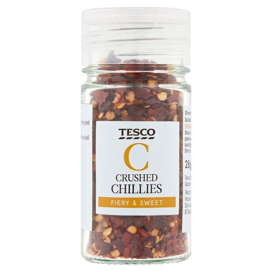 Tesco Crushed Chillies 28G Tesco Groceries