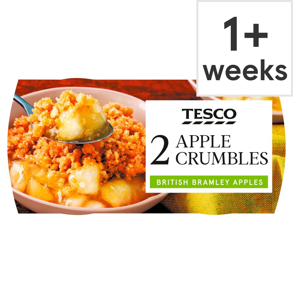 Tesco 2 Apple Crumbles 270G Tesco Groceries