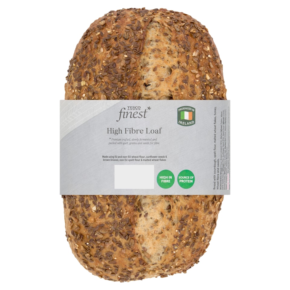 TESCO FINEST HIGH FIBRE LOAF 500G