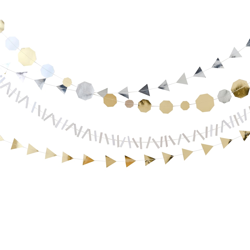 image 1 of Ginger Ray Shimmer Mixed Metallic Garland